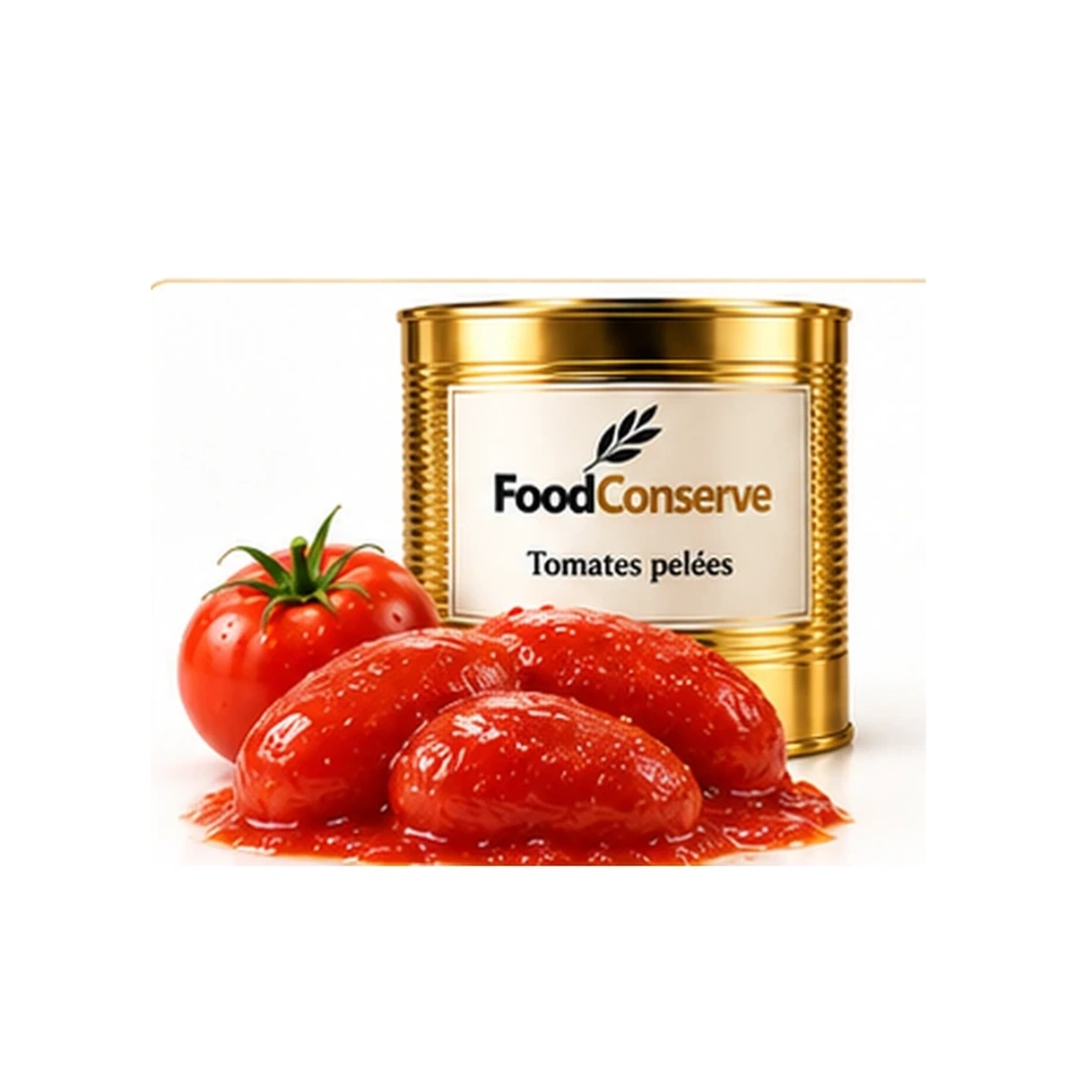Boîte dorée FoodConserve : Tomates pelées