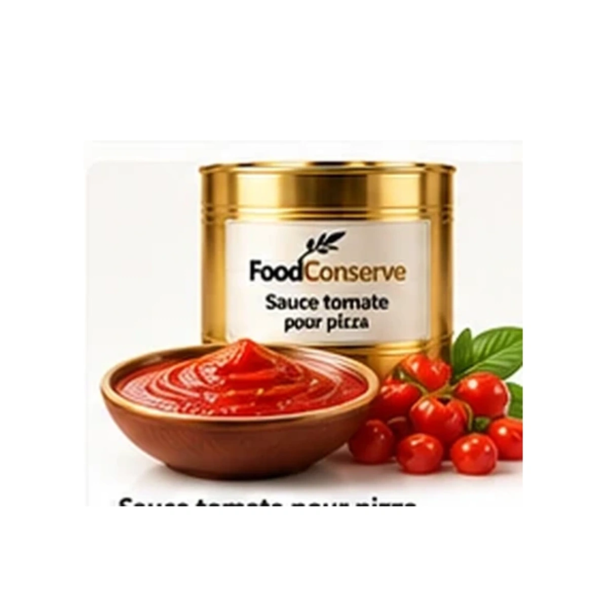 Boîte dorée FoodConserve : Sauce tomate pour pizza