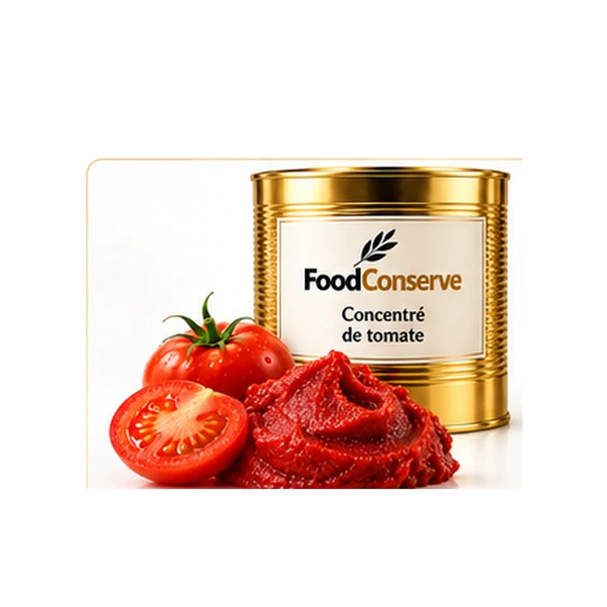 Boîte dorée FoodConserve : Concentré de tomate
