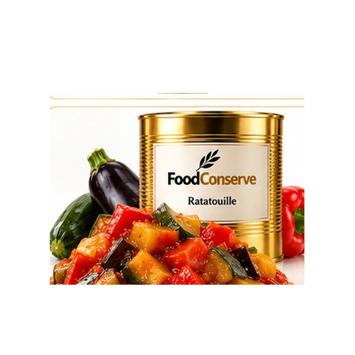 Boîte dorée FoodConserve : Ratatouille