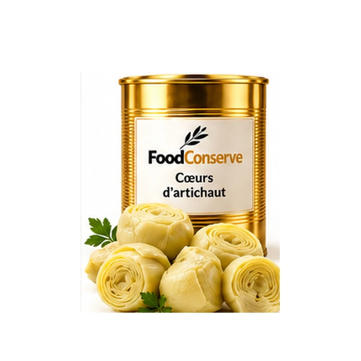 Boîte dorée FoodConserve : Cœurs d'artichauts