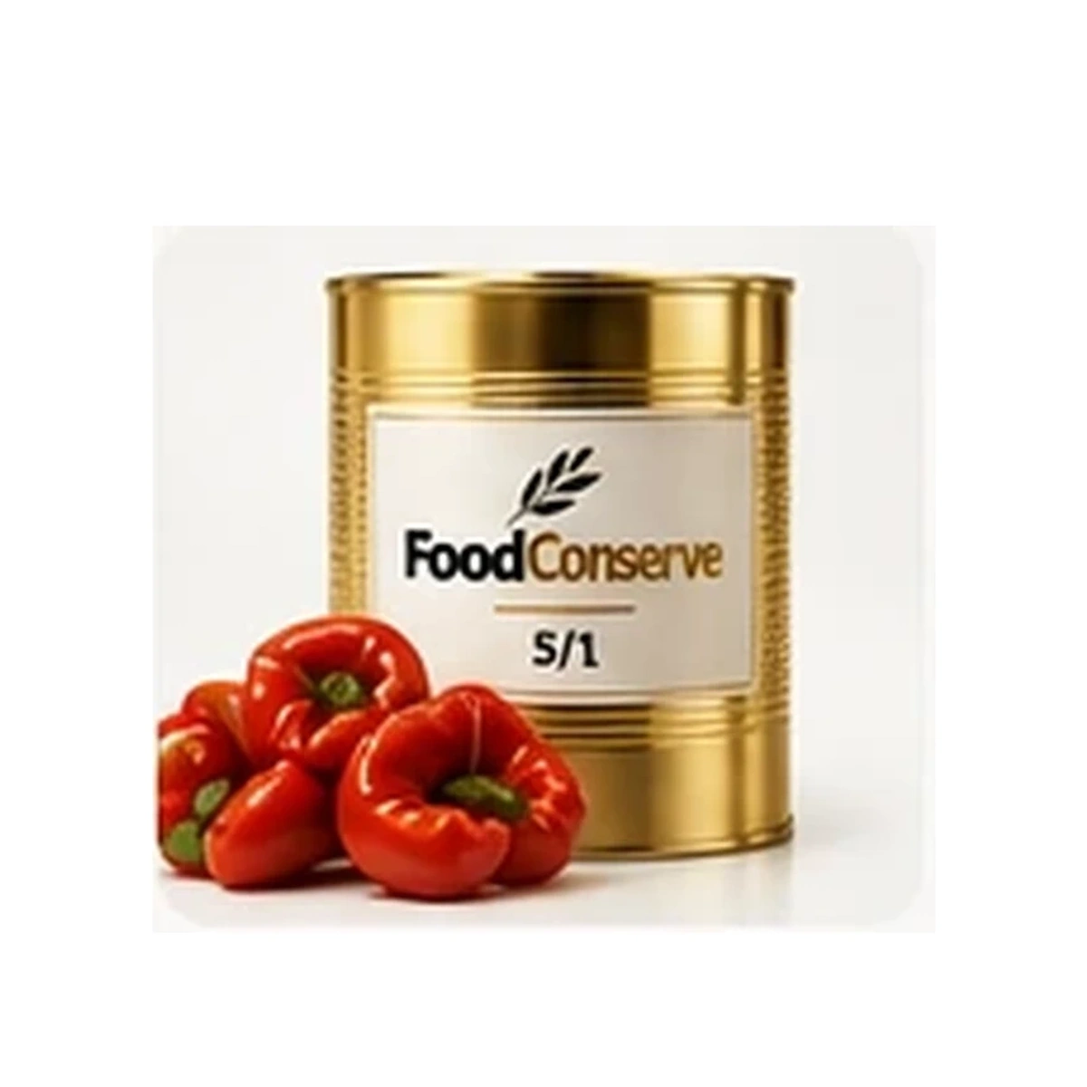 Boîte dorée FoodConserve : Poivrons grillés