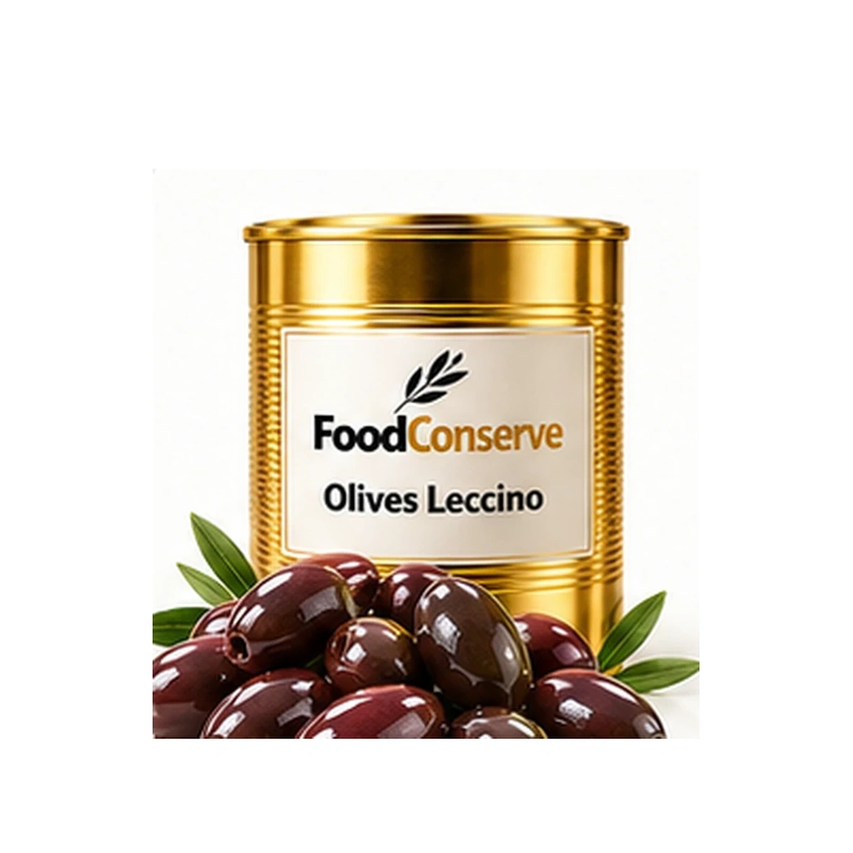 Boîte dorée FoodConserve : Olives Leccino