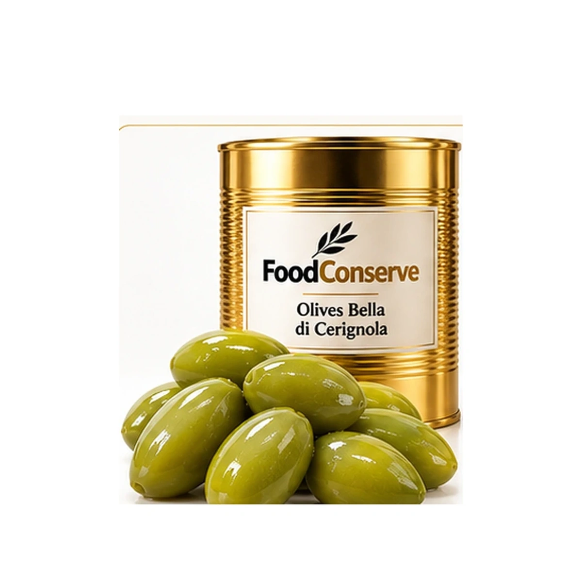 Boîte dorée FoodConserve : Olives Bella di Cerignola